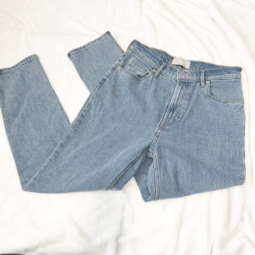 Everlane organic cotton original cheeky jean blue denim size 28
